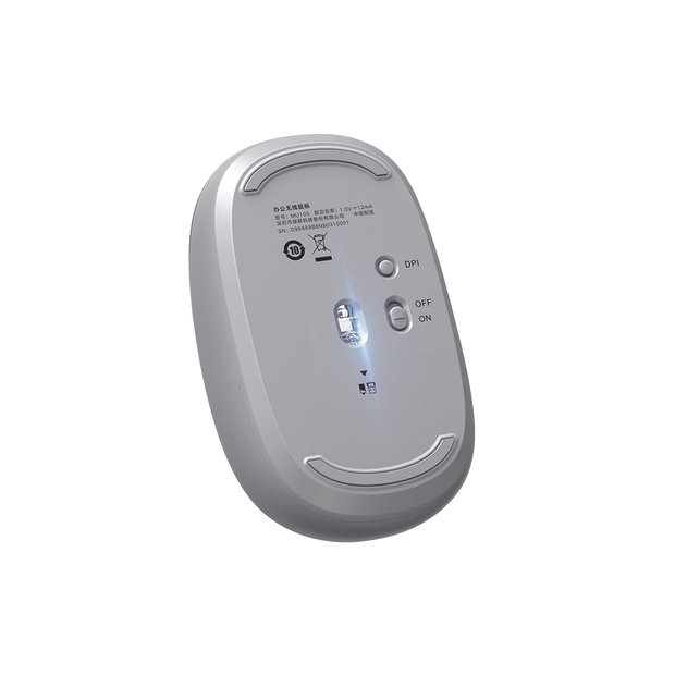 Mouse Inalámbrico 2.4GHz UGREEN | 800/1200/1600/2400 DPI | Silencioso y Ergonómico | Receptor USB | Alcance de 10 m | Color Gris