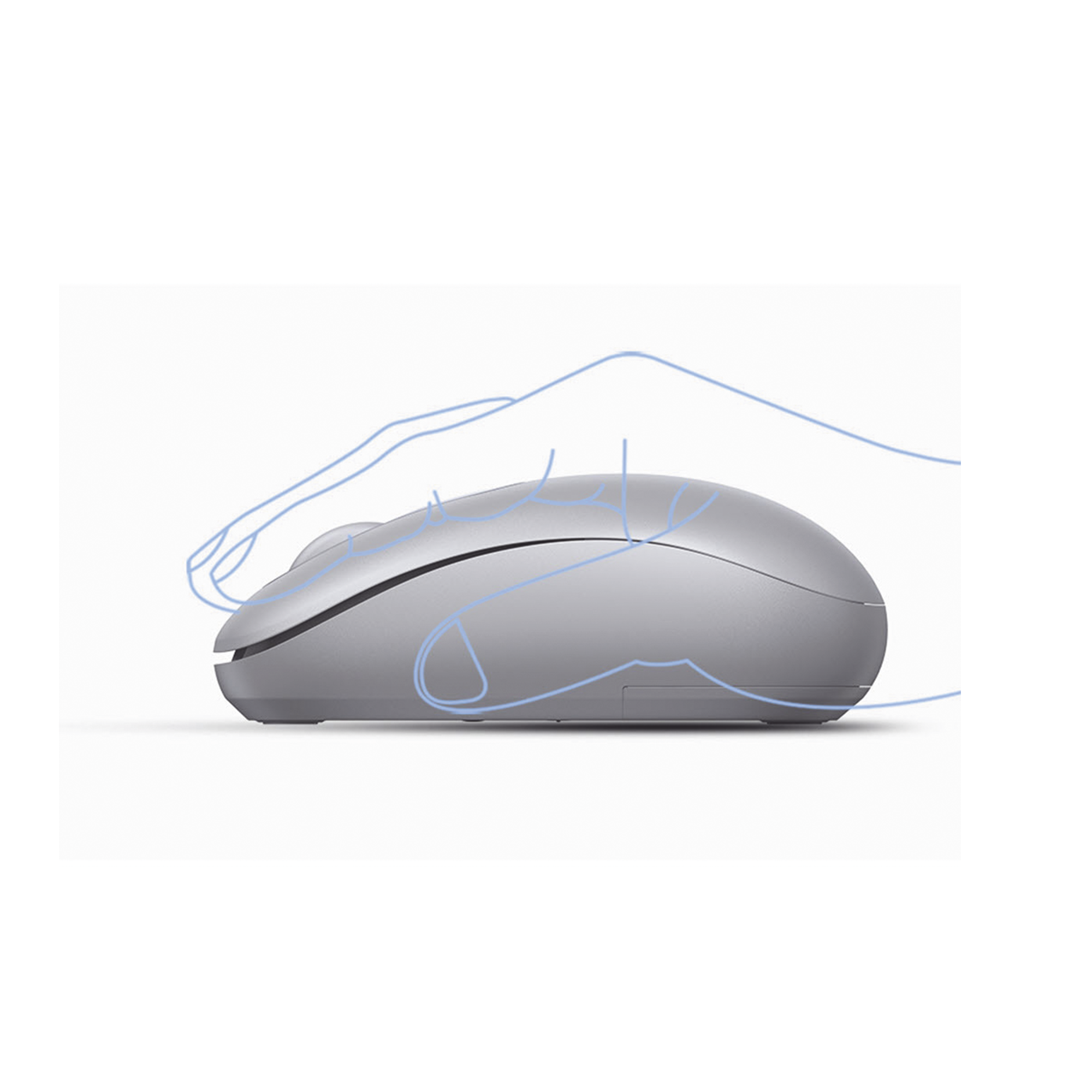 Mouse Inalámbrico 2.4GHz UGREEN | 800/1200/1600/2400 DPI | Silencioso y Ergonómico | Receptor USB | Alcance de 10 m | Color Gris