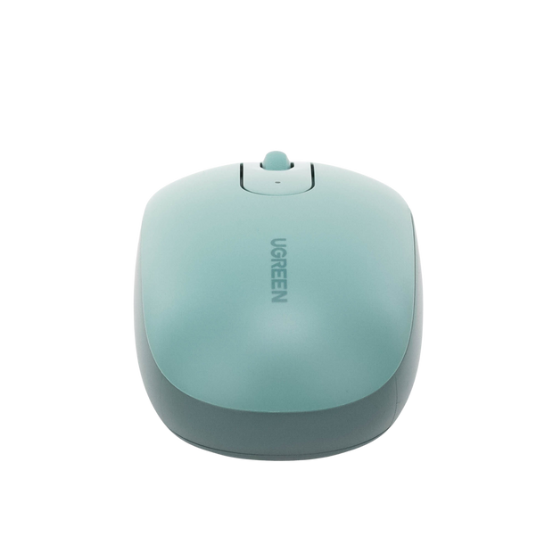 Mouse Inalámbrico 2.4G 800/1200/1600/2400 DPI | Función de 3 botones | Alcance 10m | Silencioso |  Ergonómico | Anti-caída y Anti-interferencias | Batería Alcalina AA incluida  | Color Green.