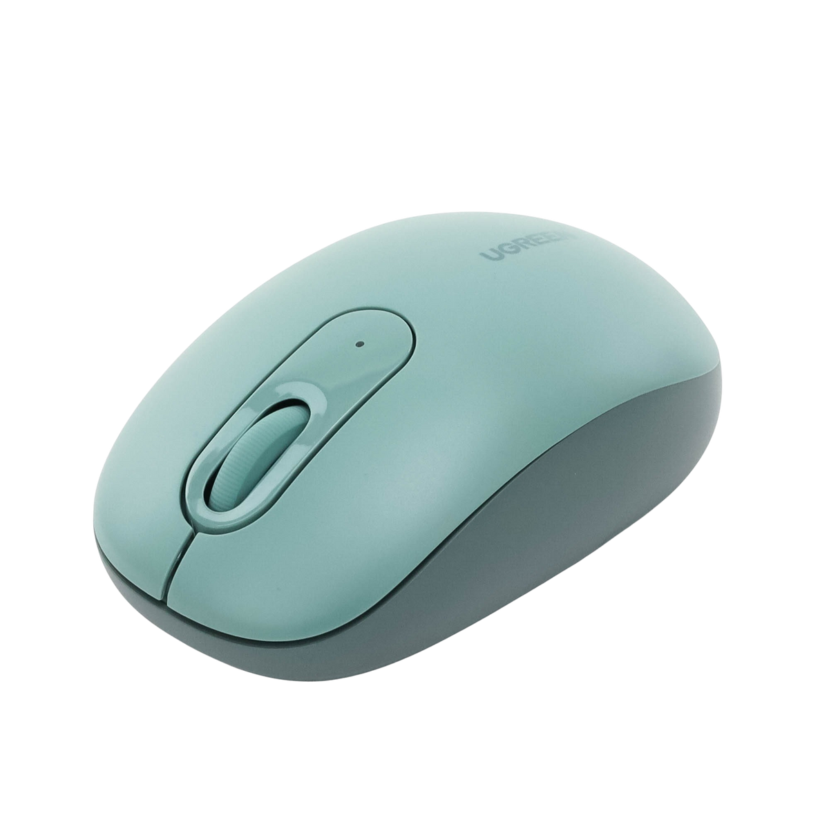 Mouse Inalámbrico 2.4G 800/1200/1600/2400 DPI | Función de 3 botones | Alcance 10m | Silencioso |  Ergonómico | Anti-caída y Anti-interferencias | Batería Alcalina AA incluida  | Color Green.