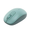Mouse Inalámbrico 2.4G 800/1200/1600/2400 DPI | Función de 3 botones | Alcance 10m | Silencioso |  Ergonómico | Anti-caída y Anti-interferencias | Batería Alcalina AA incluida  | Color Green.