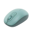 Mouse Inalámbrico 2.4G 800/1200/1600/2400 DPI | Función de 3 botones | Alcance 10m | Silencioso |  Ergonómico | Anti-caída y Anti-interferencias | Batería Alcalina AA incluida  | Color Green.