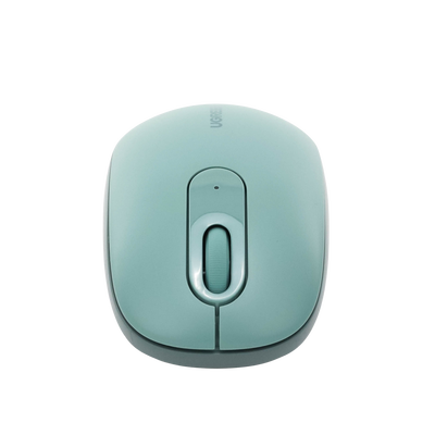 Mouse Inalámbrico 2.4G 800/1200/1600/2400 DPI | Función de 3 botones | Alcance 10m | Silencioso |  Ergonómico | Anti-caída y Anti-interferencias | Batería Alcalina AA incluida  | Color Green.