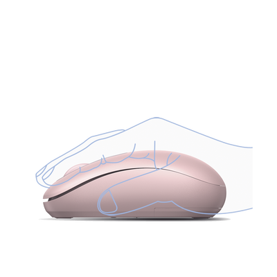 Mouse Inalámbrico 2.4G 2400 DPI Rosa
