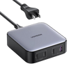 Cargador de Escritorio de 100W | 4 Puertos de Carga Rápida | 3 USB-C | 1 USB-A | Tecnología GaN II +SIC | Power Delivery 3.0 | Quick Charge 4.0 | Chip Confiable y Carga Inteligente | Optimiza la Experiencia de Carga