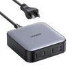 Cargador de Escritorio de 100W | 4 Puertos de Carga Rápida | 3 USB-C | 1 USB-A | Tecnología GaN II +SIC | Power Delivery 3.0 | Quick Charge 4.0 | Chip Confiable y Carga Inteligente | Optimiza la Experiencia de Carga
