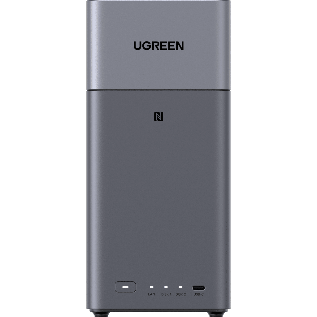 NASync DH2300 | 2 Bahías SATA | Procesador RK3576 | 4GB RAM | Puerto Gigabit Ethernet | HDMI 4K | USB-C 3.2 | RAID 0/1 | Detección NFC