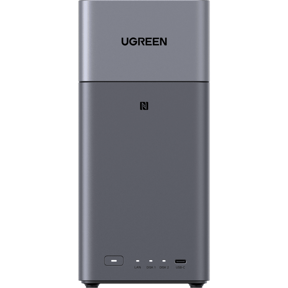 NASync DH2300 | 2 Bahías SATA | Procesador RK3576 | 4GB RAM | Puerto Gigabit Ethernet | HDMI 4K | USB-C 3.2 | RAID 0/1 | Detección NFC
