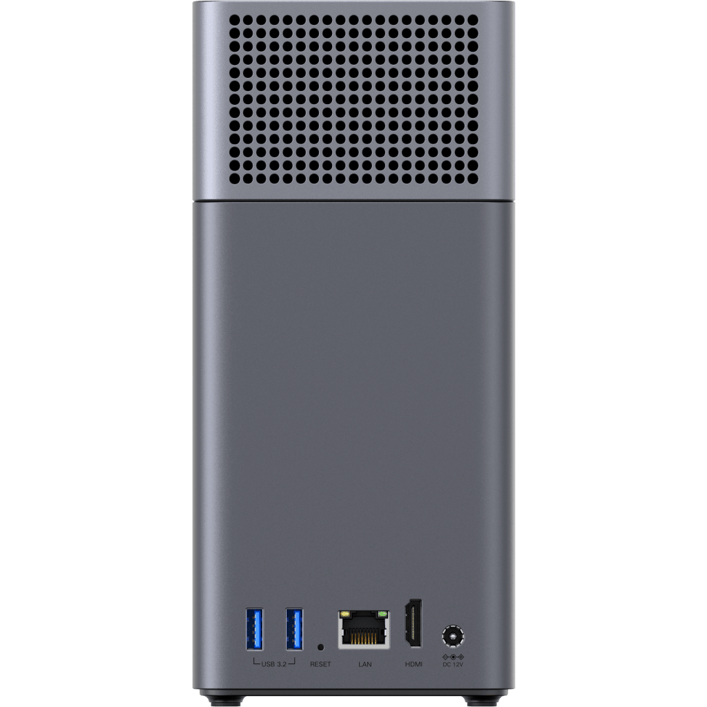 NASync DH2300 | 2 Bahías SATA | Procesador RK3576 | 4GB RAM | Puerto Gigabit Ethernet | HDMI 4K | USB-C 3.2 | RAID 0/1 | Detección NFC