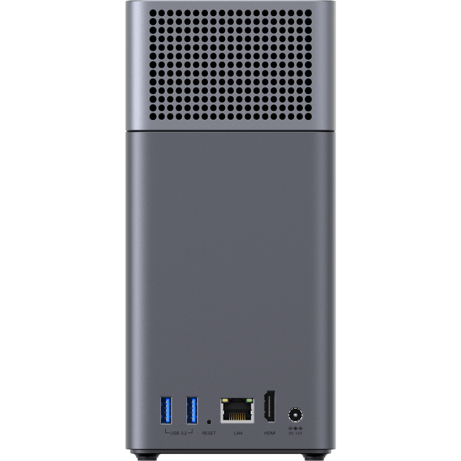 NASync DH2300 | 2 Bahías SATA | Procesador RK3576 | 4GB RAM | Puerto Gigabit Ethernet | HDMI 4K | USB-C 3.2 | RAID 0/1 | Detección NFC
