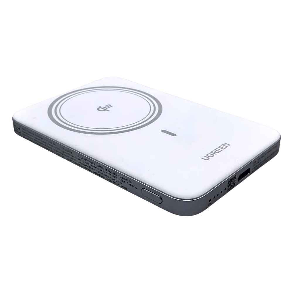 Power Bank Magnético Inalámbrico / 5000 mAh / 20W USB-C PD3.0 + 15W Carga Inalámbrica / Compatible MagSafe y Qi / Diseño Ultrafino 8.6 mm (0.3 in) / Carga Simultánea Cable + Inalámbrica / Bater&iacute