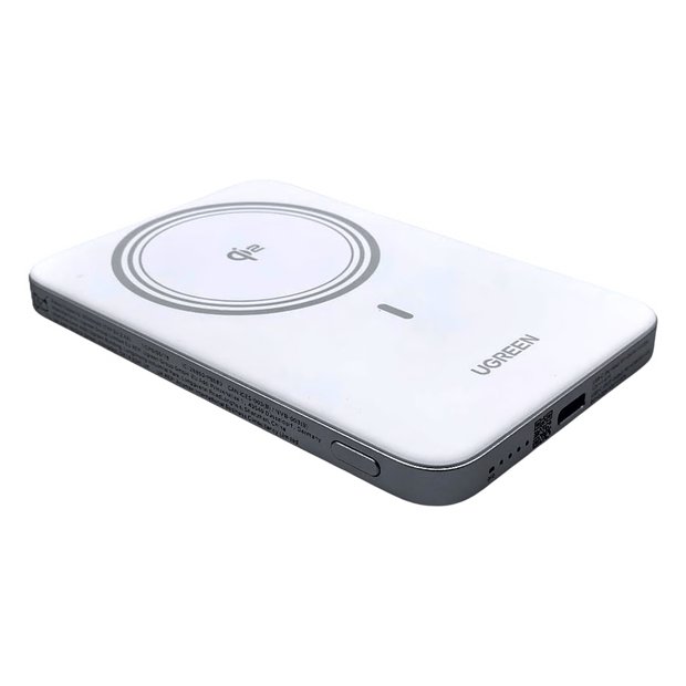 Power Bank Magnético Inalámbrico / 5000 mAh / 20W USB-C PD3.0 + 15W Carga Inalámbrica / Compatible MagSafe y Qi / Diseño Ultrafino 8.6 mm (0.3 in) / Carga Simultánea Cable + Inalámbrica / Bater&iacute