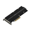 Adaptador SSD M.2 NVMe / PCIe 3.0 x8 / 2 Ranuras M-Key / Formatos 22110 y 2280 / Perfil Bajo y Altura Completa