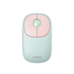 Mouse Inalámbrico Recargable FUN | Bluetooth + 2.4GHz | DPI Ajustable | Silencioso | Compatible con Windows, Mac, Android, iOS y Linux | Color Rosa