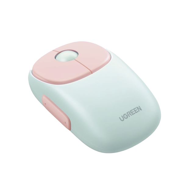 Mouse Inalámbrico Recargable FUN | Bluetooth + 2.4GHz | DPI Ajustable | Silencioso | Compatible con Windows, Mac, Android, iOS y Linux | Color Rosa