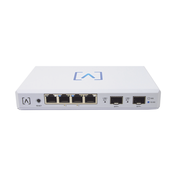 Router VPN / 4 puertos 10/100/1000/2500 Gbps (2 puertos PoE af/at) / 2 puertos SFP+ 10Gbps / Filtrado Avanzado DPI: Bloqueo de Contenido / Administración nube gratuita / Soporta UPnP