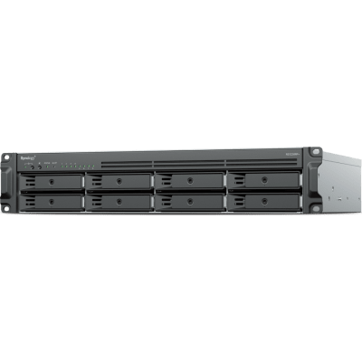 Rack NAS 2U Redundante / 8 Bahías / AMD Ryzen V1500B 2.2 GHz / 2.5GbE / M.2 NVMe / Fuente Dual 550W