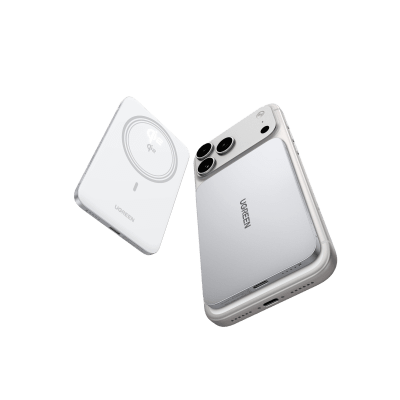 Power Bank Magnético Inalámbrico / 5000 mAh / 20W USB-C PD3.0 + 15W Carga Inalámbrica / Compatible MagSafe y Qi / Diseño Ultrafino 8.6 mm (0.3 in) / Carga Simultánea Cable + Inalámbrica / Bater&iacute