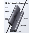 Hub USB-C 10 en 1 HDMI VGA Ethernet 100W