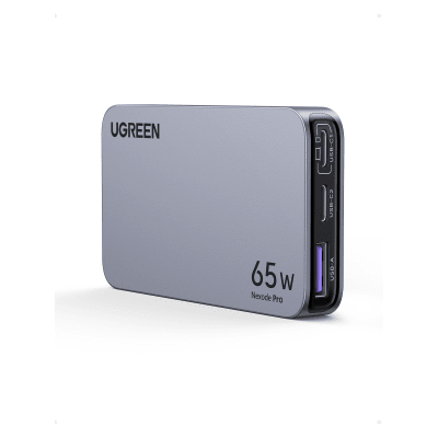 Cargador GaN 65W 3 Puertos USB-C y USB-A