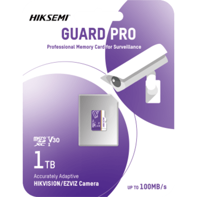 Tarjeta Micro SD para Videovigilancia / Clase 10 / 3D TLC NAND / S.M.A.R.T. / Bloqueo Lectura-Escritura / -25°C a 85°C / 88 MB/s