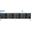 Deep Learning NVR 12 Bahías / AMD V1780B 3.35 GHz / 16 GB DDR4 / 100 Cámaras IP / 40 Tareas IA / 2x 10GbE / Rack 2U