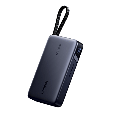 Cargador GaN 65W 2 USB-C 1 USB-A con Cable