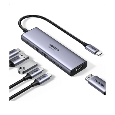 Hub USB-C 6 en 1 HDMI 4K 60Hz 100W