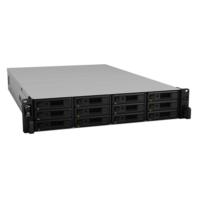 NAS Rack / Intel Xeon D-1521 4-Core 2.4GHz / 12 Bahías (36 con Expansión) / 8GB DDR4 ECC (64GB Max) / 4,700 MB/s Lectura / 10GbE / 2x PCIe Gen3 x8 / Virtualización VMware-HyperV-Citrix-OpenStack