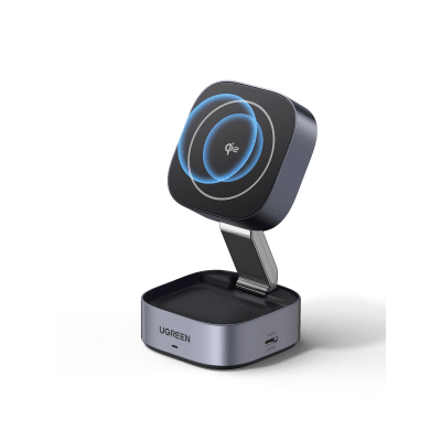 Cargador Inalámbrico Qi2 25W MagSafe 2 en 1