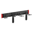 Estante de Almacenamiento de Pared / Capacidad 136 kg / Ganchos Ajustables / 2 Placas de Montaje / Acero y Plástico
