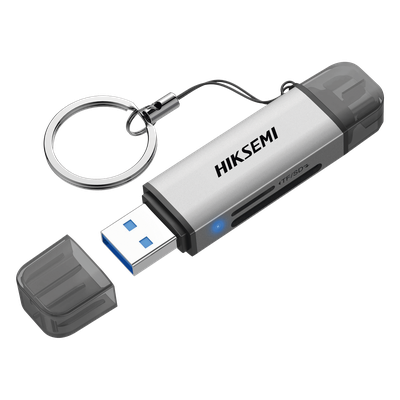 Lector de Tarjetas / USB 3.2 5 Gbps / Dual USB-A y USB-C / SD y Micro SD Simultáneo / Aluminio 73 mm