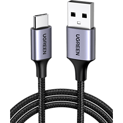 Cable USB-A a USB-C / 3A / 18W / USB 2.0 480 Mbps / Nylon Trenzado / 3 m (10 ft)