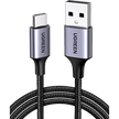 Cable USB-A a USB-C / 3A / 18W / USB 2.0 480 Mbps / Nylon Trenzado / 3 m (10 ft)