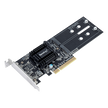 Tarjeta de Expansión M.2 / PCIe 2.0 x8 / NVMe y SATA SSD / 2 Ranuras M-key / Perfil Bajo y Altura Completa / 2.3 x 7.1 x 0.7 pulgadas
