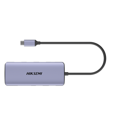 Hub USB-C 8 en 1 / HDMI 4K@30Hz / 3x USB 3.0 5 Gbps / Lector SD + Micro SD / PD 100W / Aluminio 112 mm (4.4 in)