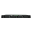NAS Rackmount 4 Bahías / 1U 44 mm (1.73 in) / AMD Ryzen V1500B 4 Núcleos 2.2 GHz / 4GB DDR4 ECC SODIMM / 4x 1GbE RJ45 / PCIe 3.0 x8 / Escalable a 8 Bahías con RX426 / DSM / Storage Tiering