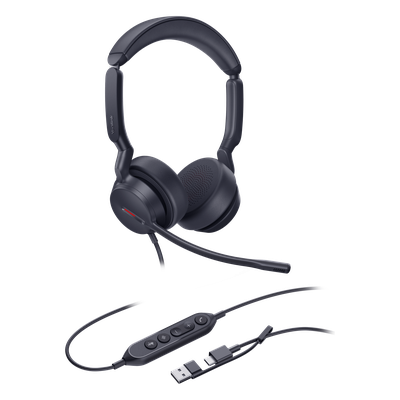 Diadema Yealink UH44 USB con cancelación de ruido USB-C 5 metros