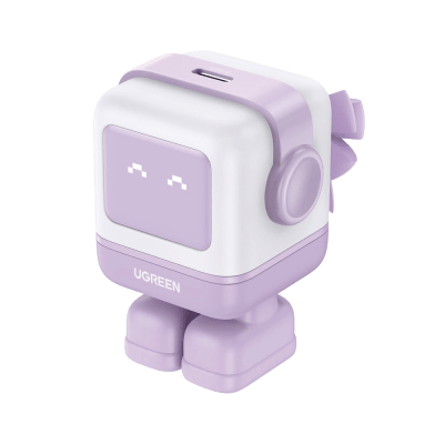 Cargador Mini GaNRobot 30W Lila Serie UNO