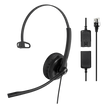 Diadema Yealink YHS34 alámbrica mono con cancelación de ruido audio HD