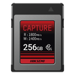 Memoria CFexpress Tipo B / 256 GB / Lectura 1800 MB/s / Escritura 1400 MB/s / PCIe Gen 3×2 / 8K RAW / -10 °C a 70 °C