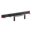 Sistema de Almacenamiento de Pared / Capacidad Total 228 kg (502.7 lb) / 8 Ganchos Ajustables / 2 Bandas de Sujeción / Estructura Acero y Plástico