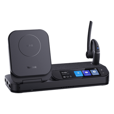 Diadema Yealink BH71-WORKSTATION Bluetooth mono con pantalla táctil cancelación de ruido