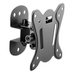 Soporte de Pared para Monitor / 13 a 27 Pulgadas / Carga 25 kg (55 lbs) / VESA 75x75 y 100x100 / Inclinación +3° a -12° / Giro ±25° / Separación 65 mm