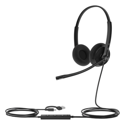 Diadema Yealink UH34-LITE USB con Microsoft Teams cancelación de ruido USB-C