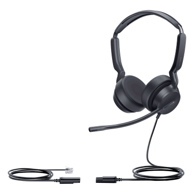 Diadema Yealink YHS36-E2 alámbrica con cancelación de ruido audio HD