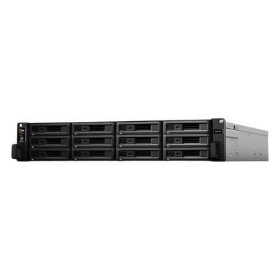 NAS Rack / Intel Xeon D-1521 4-Core 2.4GHz / 12 Bahías (36 con Expansión) / 8GB DDR4 ECC (64GB Max) / 4,700 MB/s Lectura / 10GbE / 2x PCIe Gen3 x8 / Virtualización VMware-HyperV-Citrix-OpenStack