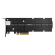 Adaptador Combinado SSD M.2 y 10 GbE | PCIe 3.0 x8 | 2 Ranuras NVMe M.2 22110/2280 | Puerto 10GBASE-T RJ45 | Autonegociación 10/5/2,5/1 Gbps | Compatible con SSD NVMe SNV3000.
