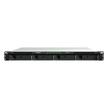 Servidor NAS Rackmount / 4 Bahías Hot-Swappable / 1U / 2000/1300 MB/s Lectura/Escritura / 4 Puertos 1GbE RJ45 / PCIe 3.0 x8 / Dual Power Supply Redundante / DSM / Almacenamiento Empresarial