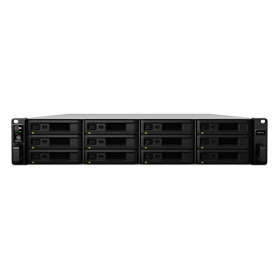 NAS Rack / Intel Xeon D-1521 4-Core 2.4GHz / 12 Bahías (36 con Expansión) / 8GB DDR4 ECC (64GB Max) / 4,700 MB/s Lectura / 10GbE / 2x PCIe Gen3 x8 / Virtualización VMware-HyperV-Citrix-OpenStack